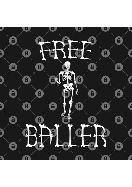 Free Baller - Funny Skeleton Kupa Bardak