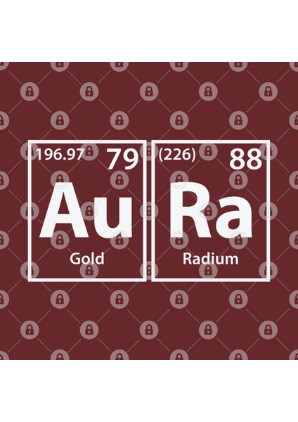 Aura (Au-Ra) Periodic Elements Spelling Kupa Bardak