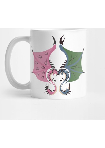 Heaven And Earth - Pink Rathian And Azure Rathalos Kupa Bardak