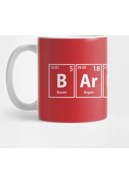 Barrack (B-Ar-Ra-C-K) Periodic Elements Spelling Kupa Bardak