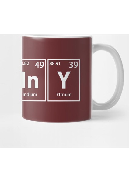 Brainy (B-Ra-In-Y) Periodic Elements Spelling Kupa Bardak