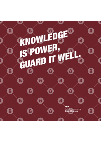 Knowledge İs Power, Guard İt Well - Blood Ravens - Warhammer 40K Kupa Bardak