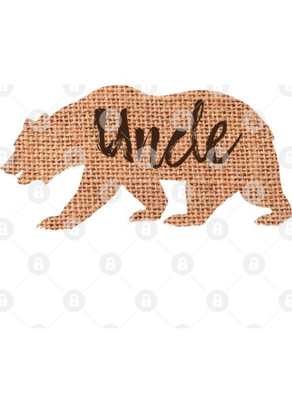 Uncle Bear Burlap Graphic Gift For Uncle Kupa Bardak