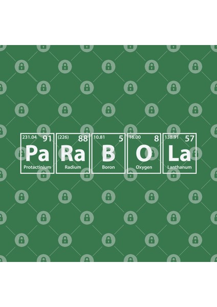 Parabola (Pa-Ra-B-O-La) Periodic Elements Spelling Kupa Bardak