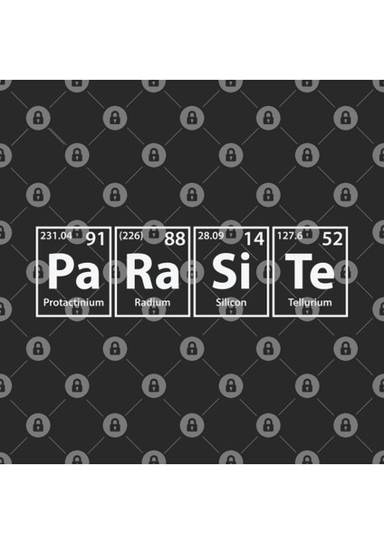 Parasite (Pa-Ra-Si-Te) Periodic Elements Spelling Kupa Bardak
