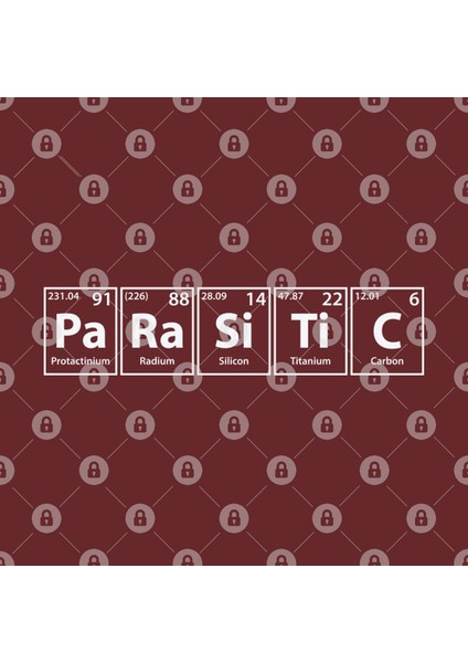 Parasitic (Pa-Ra-Si-Ti-C) Periodic Elements Spelling Kupa Bardak