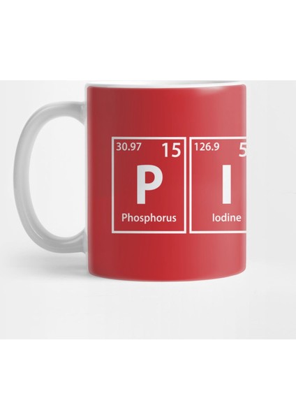 Pirate (P-I-Ra-Te) Periodic Elements Spelling Kupa Bardak