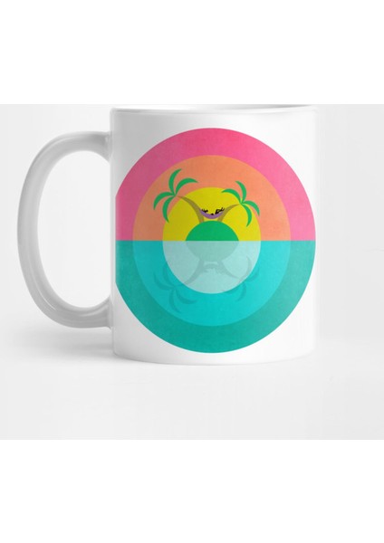 Summer Island Unicorn Kupa Bardak