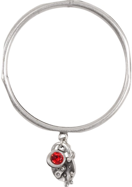Kadın Antik Gümüş Kaplama Swarovski Taşlı Kilit&anahtar Charm Bilezik indirimleri