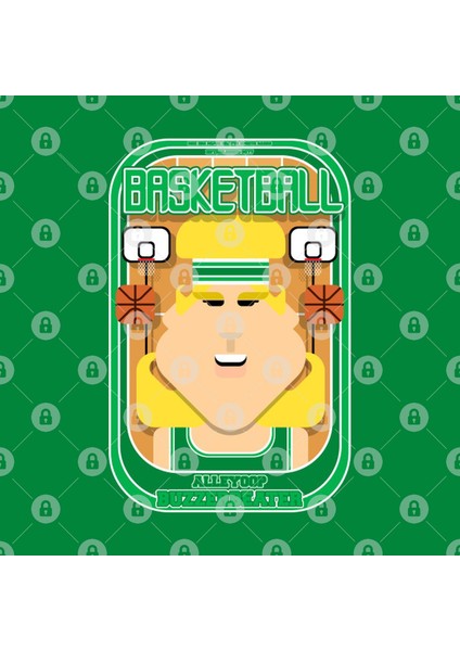 Basketball Green - Alleyoop Buzzerbeater - Hazel Version Kupa Bardak