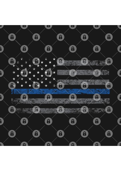 Thin Blue Line Flag Kupa Bardak