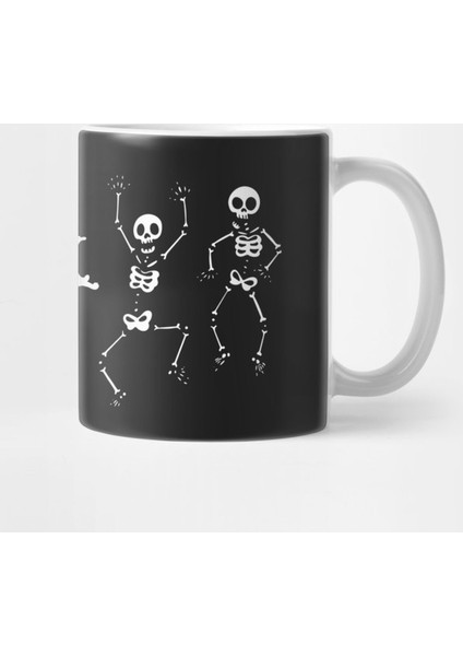 Funny Dogs Chasing Skeleton Bones Kupa Bardak