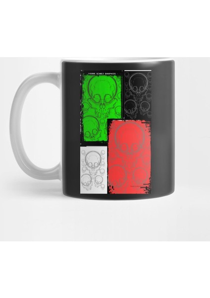 Skulls Montage Kupa Bardak