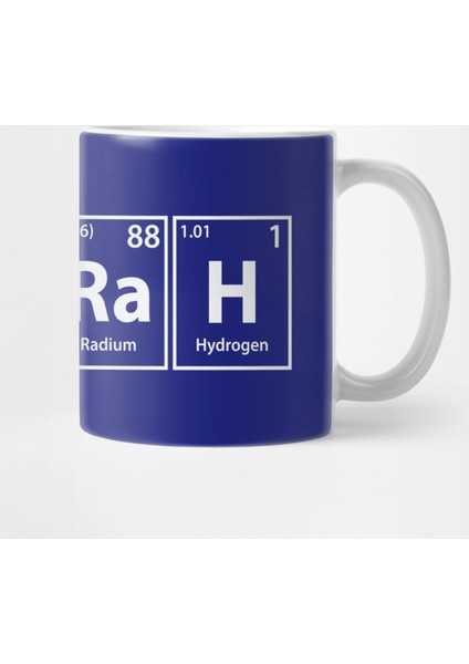 Oorah (O-O-Ra-H) Periodic Elements Spelling Kupa Bardak