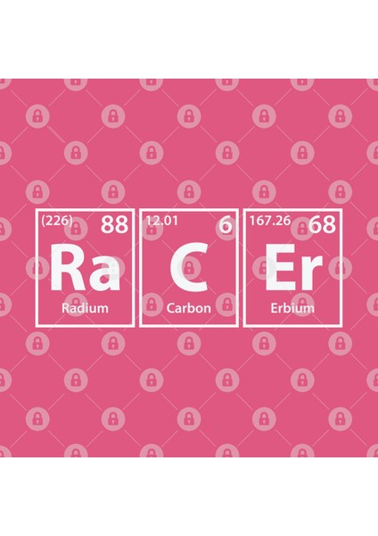 Racer (Ra-C-Er) Periodic Elements Spelling Kupa Bardak