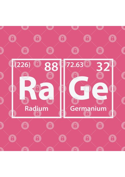 Rage (Ra-Ge) Periodic Elements Spelling Kupa Bardak