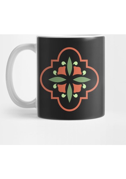 Art Deco Flower Kupa Bardak
