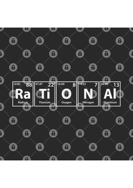Rational (Ra-Ti-O-N-Al) Periodic Elements Spelling Kupa Bardak