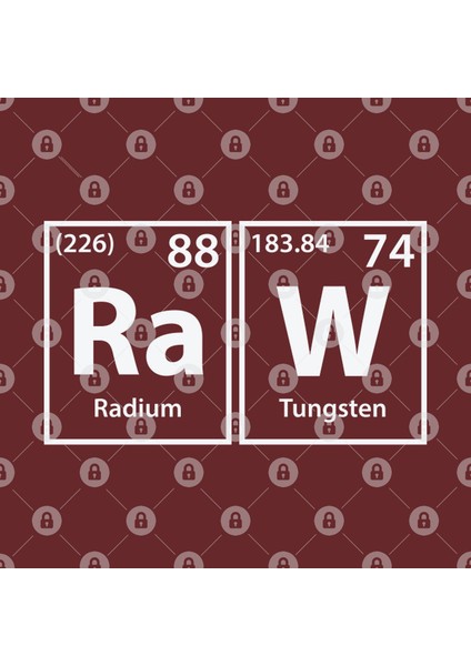 Raw (Ra-W) Periodic Elements Spelling Kupa Bardak