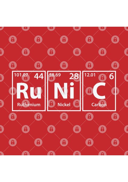 Runic (Ru-Ni-C) Periodic Elements Spelling Kupa Bardak