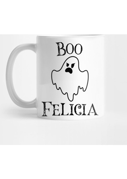 Boo Felicia Halloween Design Kupa Bardak