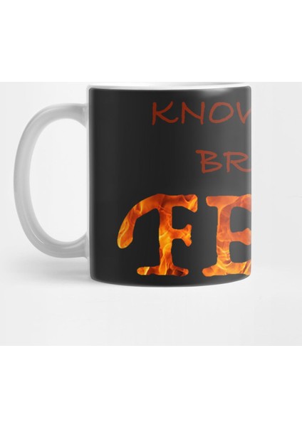 Knowledge Brings Fear Kupa Bardak