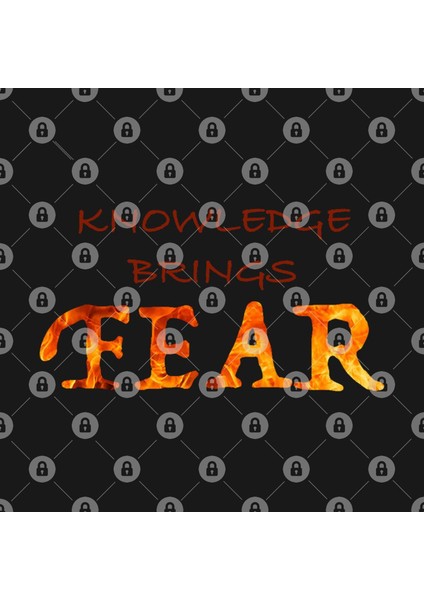 Knowledge Brings Fear Kupa Bardak