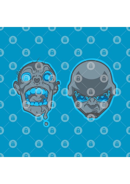 Zambie And Helmet Head Kupa Bardak