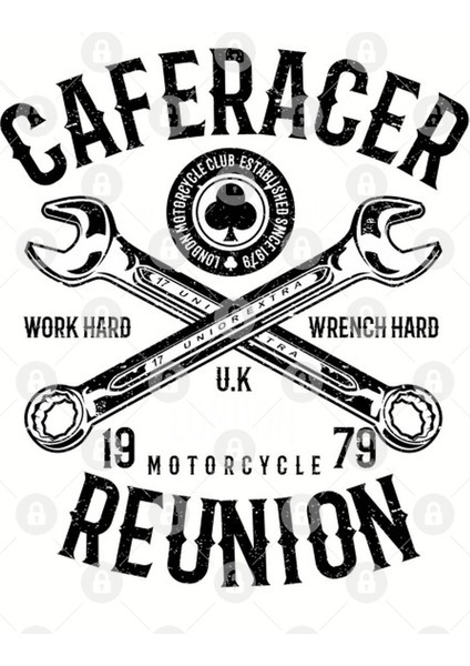Cafe Racer Motorcycle Reunion Work Hard Wrench Hard Kupa Bardak