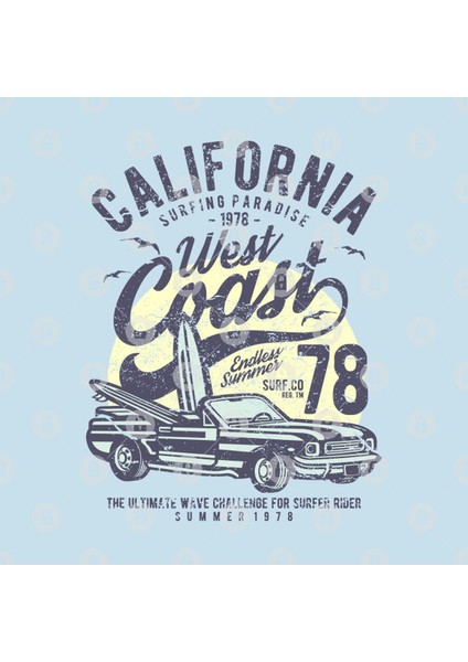 California Surfing Paradise West Coast Endless Summer Kupa Bardak