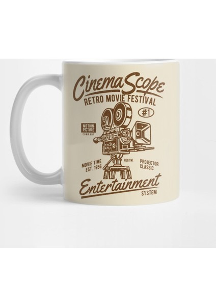 Cinema Scope Retro Movie Festival Entertainment System Motion Picture Kupa Bardak