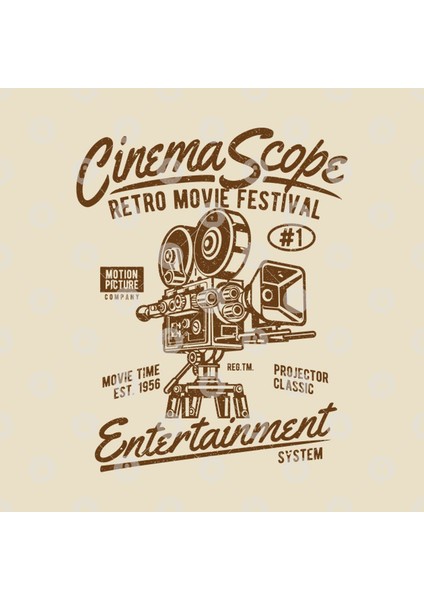 Cinema Scope Retro Movie Festival Entertainment System Motion Picture Kupa Bardak