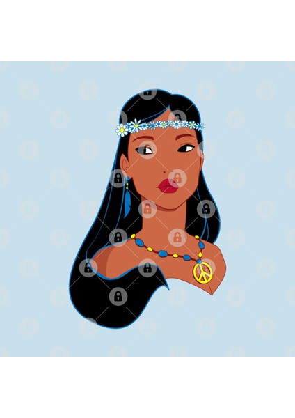 Hippy Pocahontas Kupa Bardak