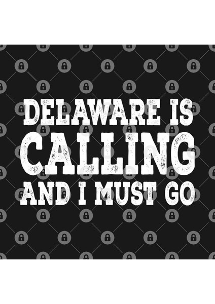 Delaware İs Calling And I Must Go Funny Home State Gift Tee Kupa Bardak
