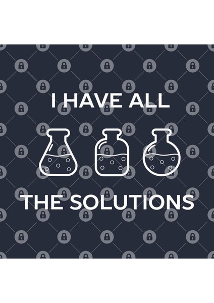 I Have All The Solutions Chemistry Pun Kupa Bardak