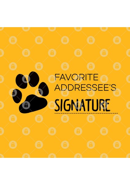 Favorite Addressee'S Signature Kupa Bardak