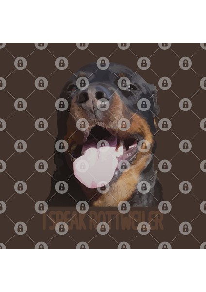 Rottweiler Face I Speak Rottweiler Kupa Bardak