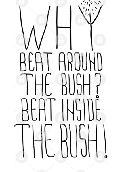 Beat Around The Bush Kupa Bardak