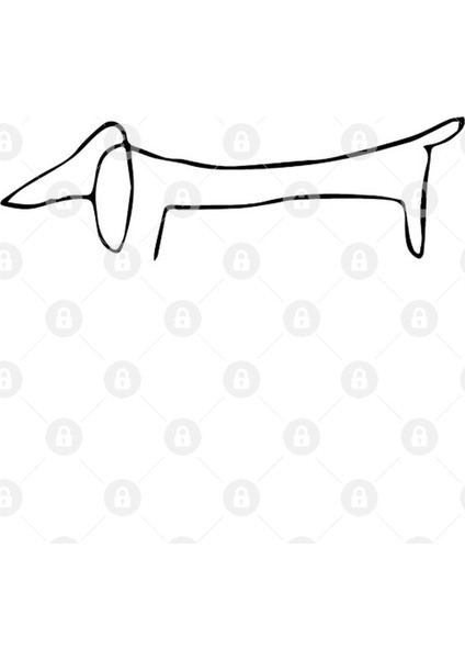 Picasso'S Dachsund Kupa Bardak
