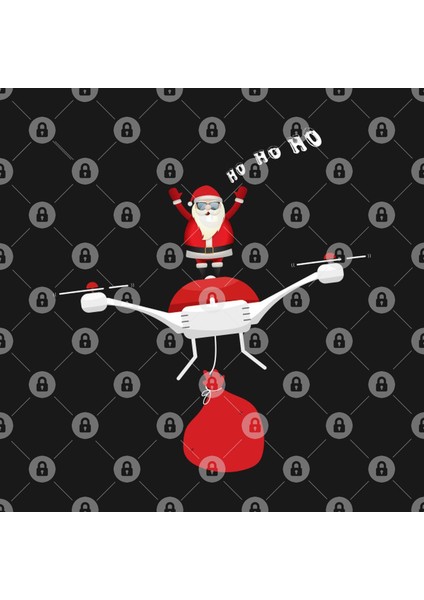 Flying Santa Claus On Drone - Christmas Quadcopter Enthusiast Gift Kupa Bardak