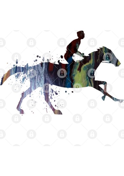 Horse And Jockey Kupa Bardak