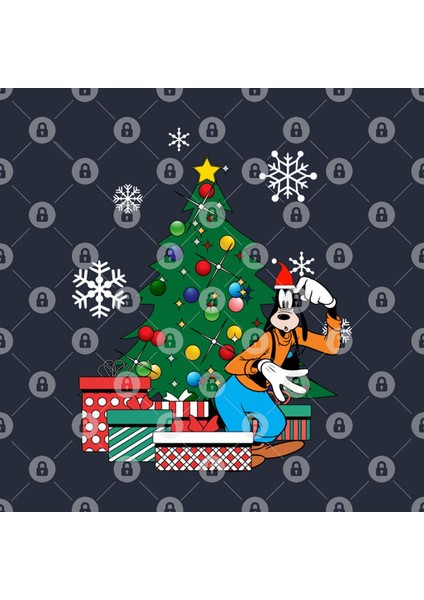 Goofy Around The Christmas Tree Kupa Bardak