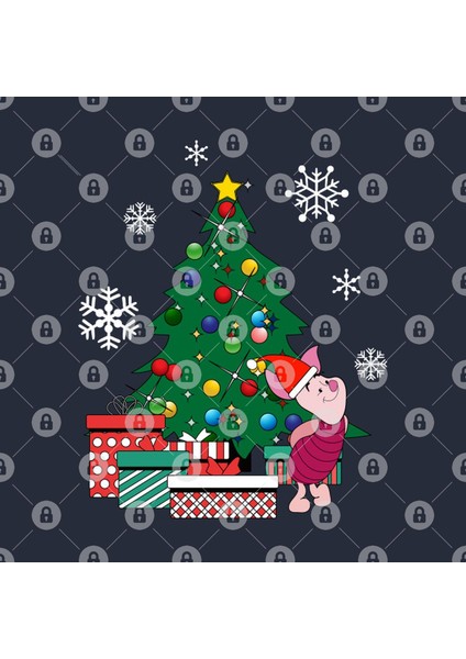 Piglet Around The Christmas Tree Winnie The Pooh Kupa Bardak
