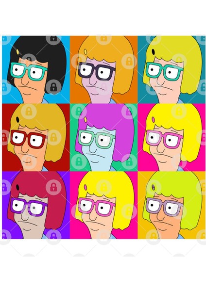 Tina Belcher Triptych Kupa Bardak