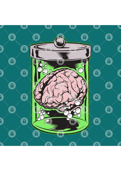 Brain İn A Jar Kupa Bardak