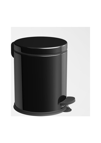 Brg Bpç1 Siyah Pedallı Banyo Çöp Kovası 5lt