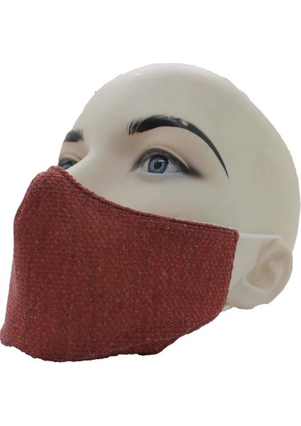 Yıkanabilir Pamuklu Kumaş Maske 4 Kırmızı