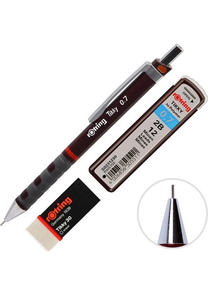 Tikky Versatil Kalem Silgi Uç 0.7 Set