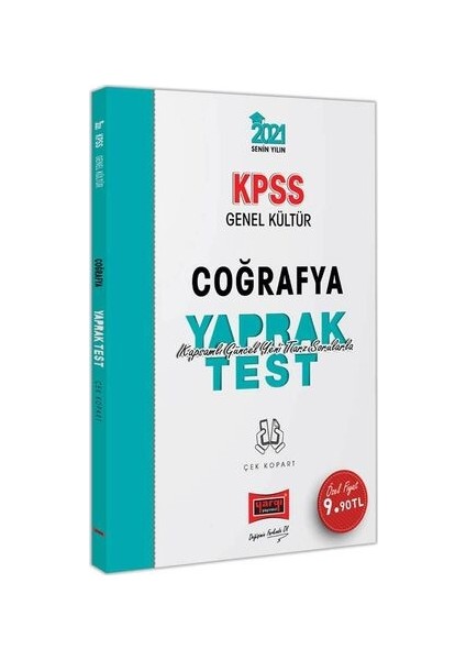 2021 KPSS Genel Kültür Coğrafya Çek Kopart Yaprak Test
