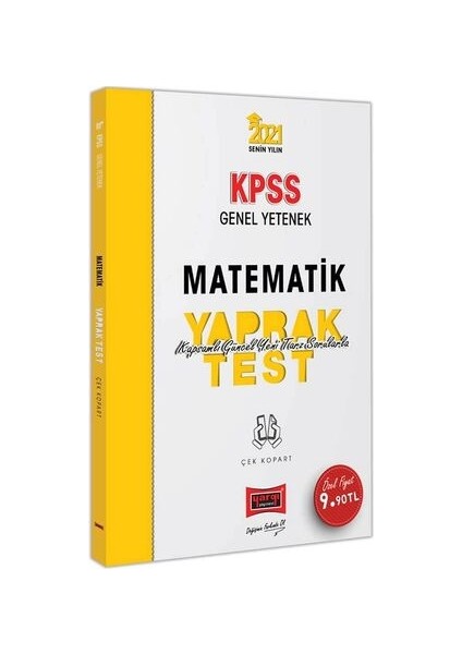 2021 KPSS Genel Yetenek Matematik Çek Kopart Yaprak Test